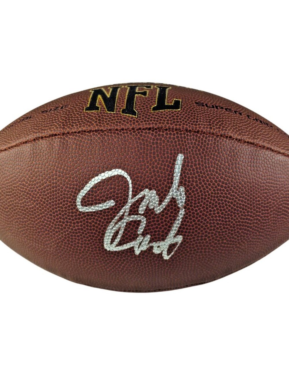 Jim Covert Signed Wilson NFL Football 1985 Chicago Bears Beckett COA